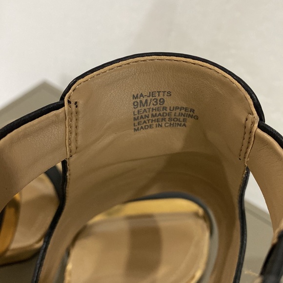BCBG MAXAZRIA CUTOUT HIGH HEEL SANDALS